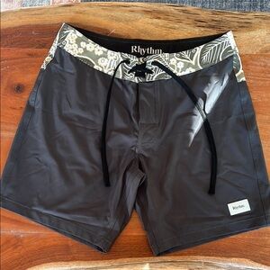 Rhythm. Men's Black Swim Shorts